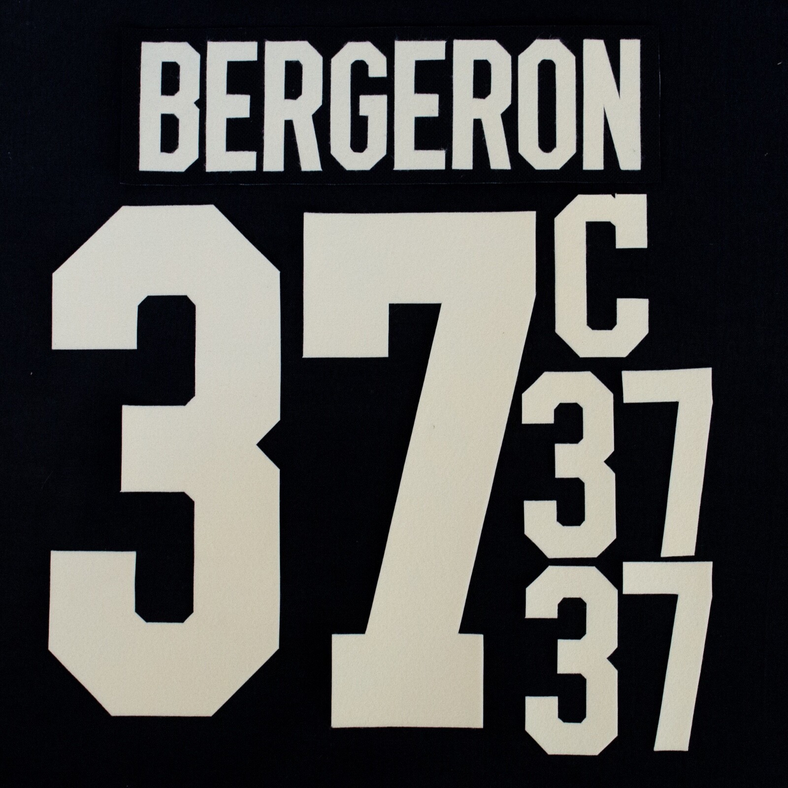 Patrice Lettering 2023 Boston Bruins Winter Classic Patrice Bergeron C 37 Jersey ...