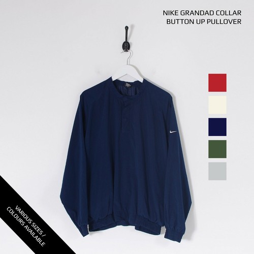 VINTAGE NIKE GRANDAD COLLAR PULLOVER 