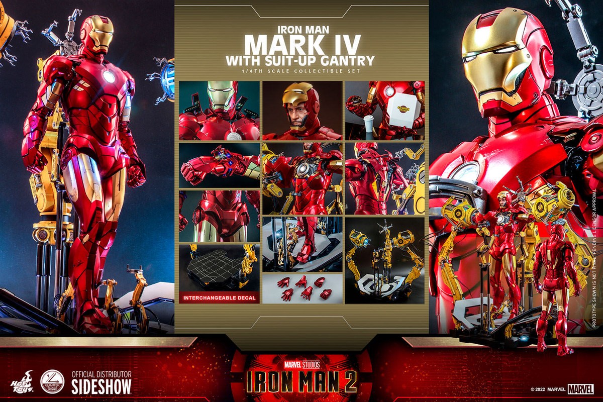 Hot Toys Iron Man Mark IV Suit-Up Gantry 1:4 Scale Set QS021 Hot Toys Iron Man Mark IV Suit-Up Gantry 1:4 Scale Set QS021