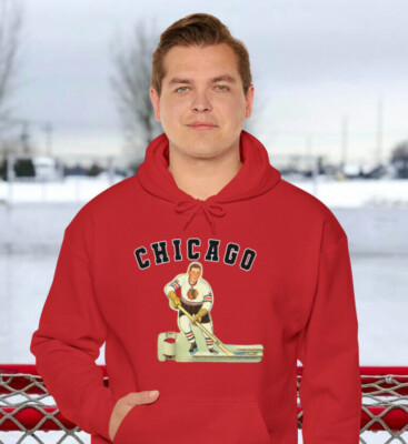 Chicago Blackhawks Old Time Table Hockey Unisex Heavy Blend