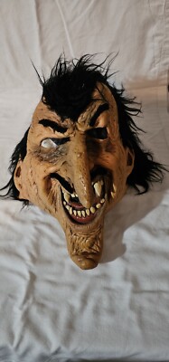 Vintage 1988 Be Something Studio Dracula Vampire Halloween Mask Latex Rubber BSS
