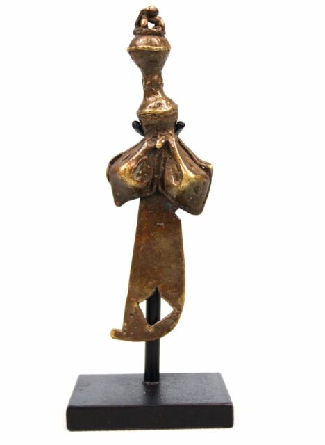 Art African - Antique Weight Goldweight Akan Sabre Sword Base On Gauges - 10 CMS Art African - Antique Weight Goldweight Akan Sabre Sword Base On Gauges - 10 CMS