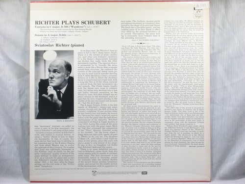 Schubert - Wanderer Fantasia, Sonata - Sviatoslav Richter - Angel RL-32078 - Picture 2 of 5