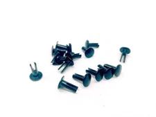 (100 Pack) 1/8" x 3/8" Black Steel Split Rivets