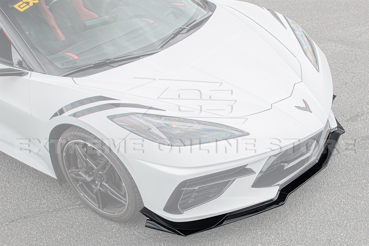 Z06 Z07 Performance Package Front Bumper Lip Spoiler & Canards 20