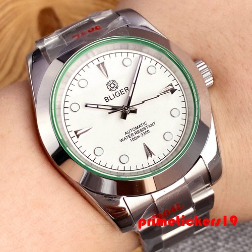 Reloj mecánico automático de acero Bliger NH35 para hombre zafiro luminoso 36 mm/39 mm - Imagen 27 de 32