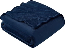 Navy Blue Queen Size Bed Blanket, Queen Size Super Soft, 90x90 inches