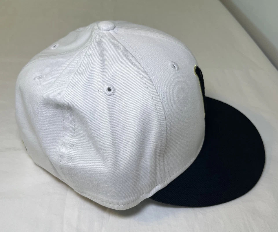 Gorra New Era 59FIFTY Long Beach State 49ers blanca negra ajustada talla 7 1/8 Foto 4 de 4