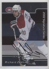 2001-02 ITG Be A Player Signature Series Auto Richard Zednik #108 Auto 05u8
