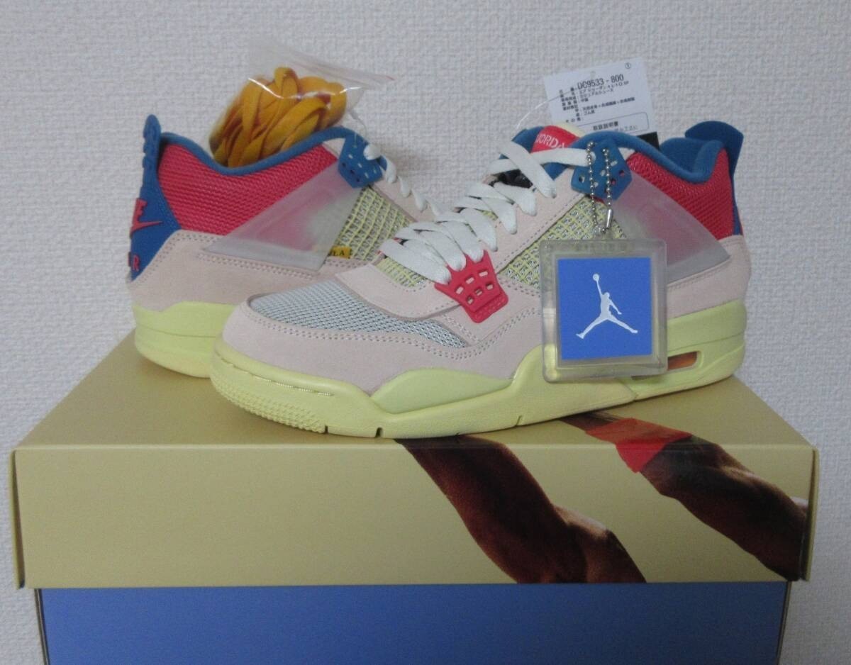 Size 8.5 - Jordan 4 Retro x Union LA Mid Guava Ice for sale