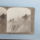 WW1 Military Stereoview C1916 Real Photo Loos France Trench Gas Attack