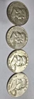 Franklin Half Dollars Lot Of (4), 1957D, 1958P, 1959D, 1960D