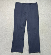 Express Dress Pants Mens 34 X 30 Navy Blue Photographer Straight Leg Flat Front