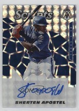 2021 Panini Mosaic Scripts Sherten Apostel #SCR-SA Auto 19n6