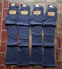 VTG 70s 80s NWT Levi's 646 Flare Dark Denim Jeans Orange Tab Lot Of 4 Size 29x36