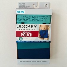 Jockey Generation Men  s No Chafe Pouch Microfiber Boxer Briefs 3 pack Medium