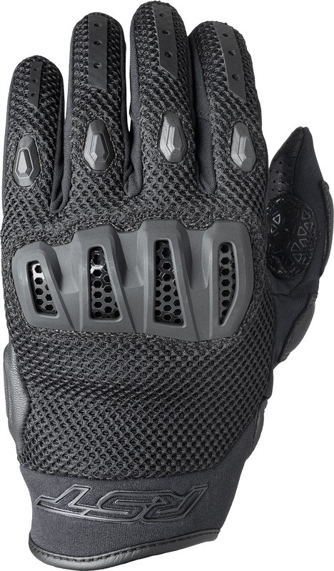 Gants RST Vortek noir en cuir premium pour motards exigeants