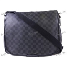 LOUIS VUITTON LV Daniel GM Shoulder Bag N58033 Damier Graphite Black