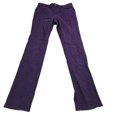 DKNY Jeans Soho Skinny Purple Denim Pants Women's Size 6 Stretch