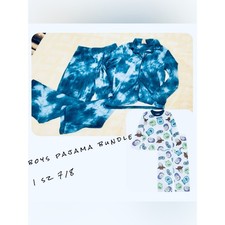 Kids Winter Pajama Set Bundle- 7/8