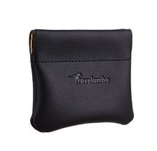 Leather Squeeze Coin Purse Pouch Change Holder For Men  Women 01 Vintage Bl...