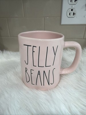 Rae Dunn Artisan Collection By Magenta Jelly Beans Pink Mug Cup Coffee Tea NWOT