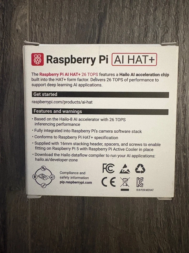 Raspberry Pi Ai Hat + 26 Tops - Image 2 of 3