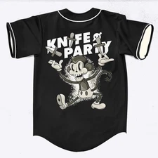Knife Party rave baseball jersey for EDM