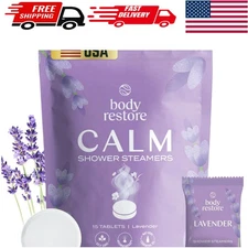 Lavender Aromatherapy Shower Steamers - 15 Count for Stress Relief & Travel Ease