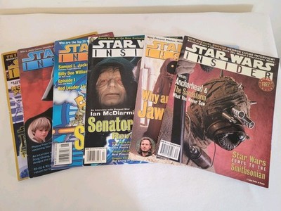 Lot of 6 Star Wars Insider Magazines Issues #35, 36, 37, 38, & 2 39's Diff. mags