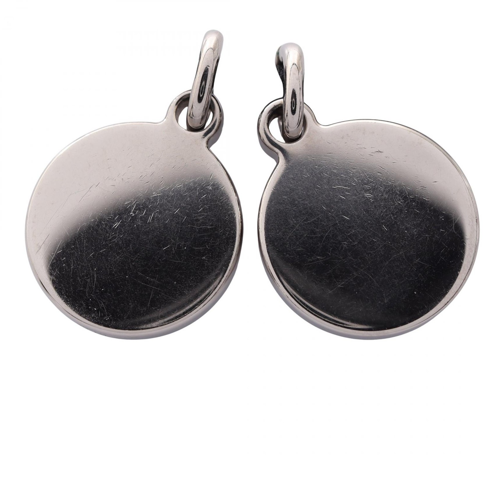 HERMES Eclipse Necklace Pendant Stainless Steel B… - image 6