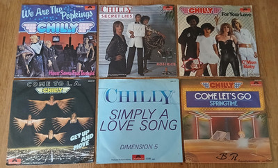 CHILLY  - KONVOLUT - 6 X 7'' -  SINGLES - VG+ - VG+++ -