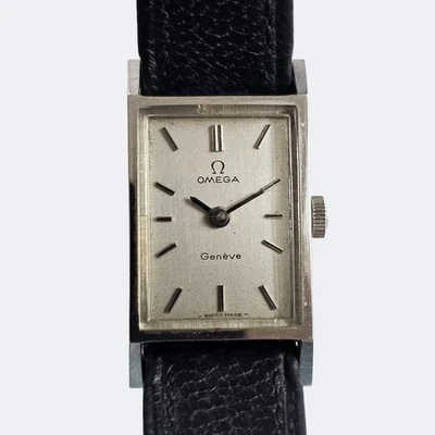 Omega Genève Ladies Tank Watch Box & Papers 1973 Ref 511.357 Vintage Manual - Imagen 1 de 4