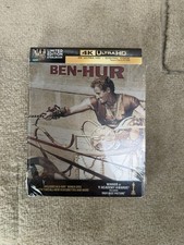 BEN HUR 4K UHD Blu Ray Digital Code, Limited Edition STEELBOOK New/Sealed