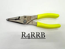 Snap-on Tools USA NEW HIVIZ Soft Grip 7" Long Nose Slip Joint Pliers LN46ACFHV