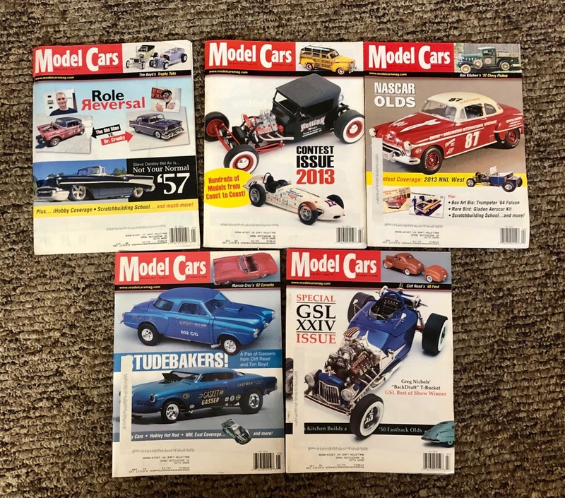 Model Cars Magazines Lot (9 issues) 2013 full year scale plastic auto hobby