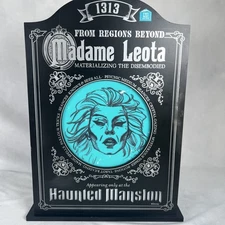 Haunted Mansion Madam Leota Light-Up Headstone Halloween Horror Decor 1313