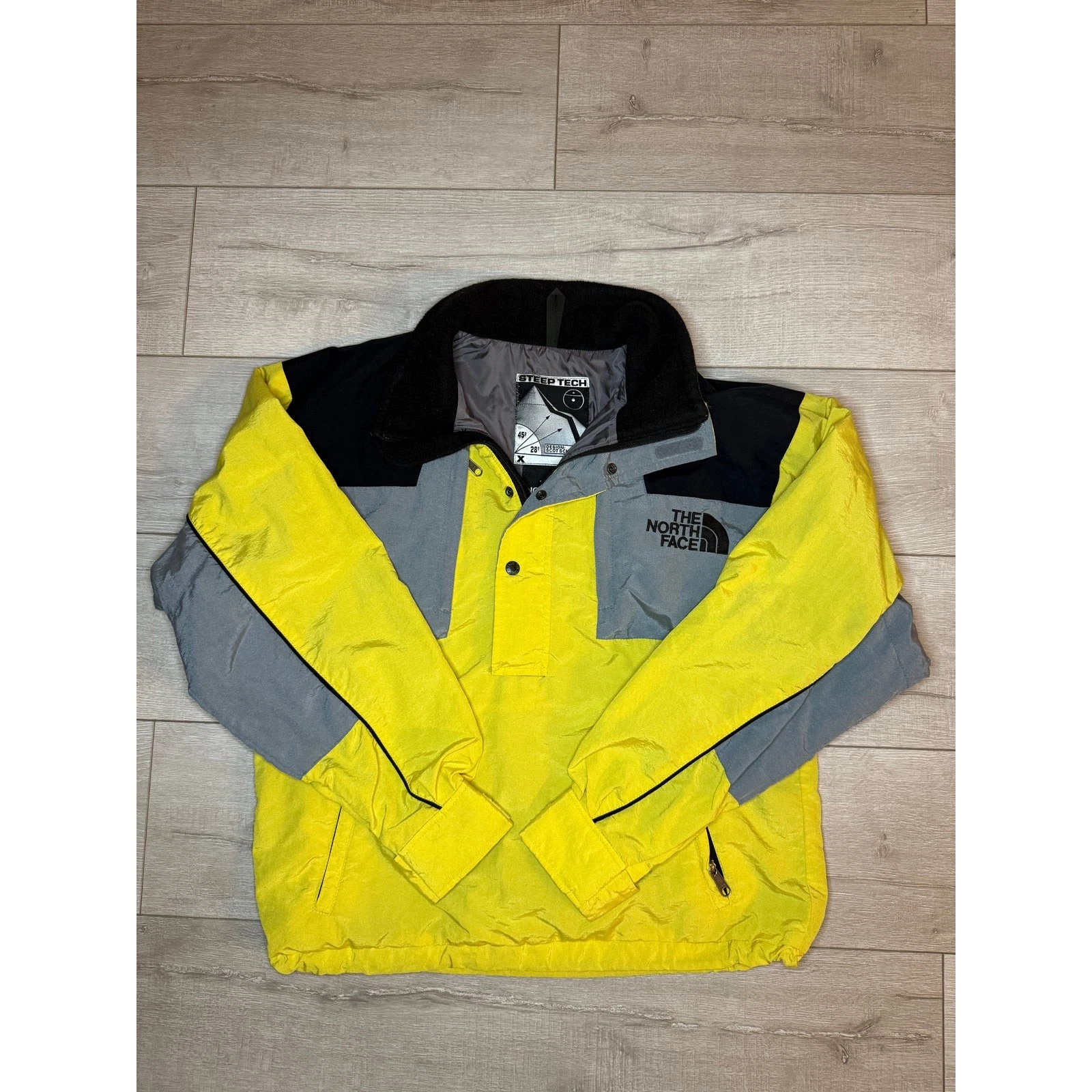 Vintage North Face Steep Tech Scot Schmidt Ski Jacket Pullover Medium Yellow image 1