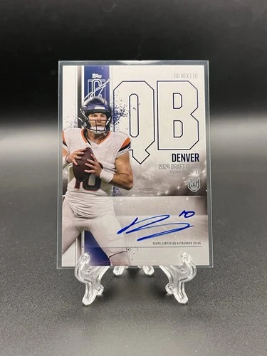 2024 Topps Signature Class Bo Nix Rookie Auto Variation ON CARD RC