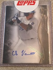 CHASE VALLOT 2014 Bowman Sterling ROOKIE AUTOGRAPH Card #BSPA-CV REDEMPTION. rookie card picture