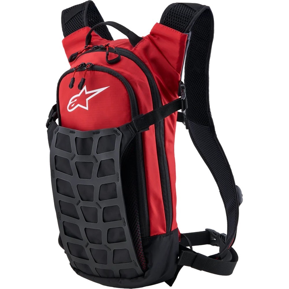 Alpinestars AT-9 Motorcycle Luggage Storage Backpack - Black / Bright Red - Image 2