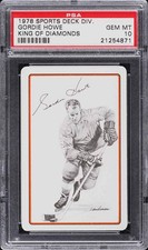 1978 Sports Deck Division Hockey Gordie Howe KING OF DIAMONDS PSA 10 pop 2
