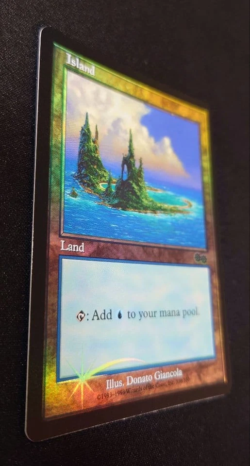 MTG Island USG Arena Foil Single Card NM Old Frame - Image 3 of 4