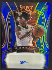 Brice Sensabaugh 2023-24 Panini Select 28/49 Auto Blue RC Jazz #RS-SEN