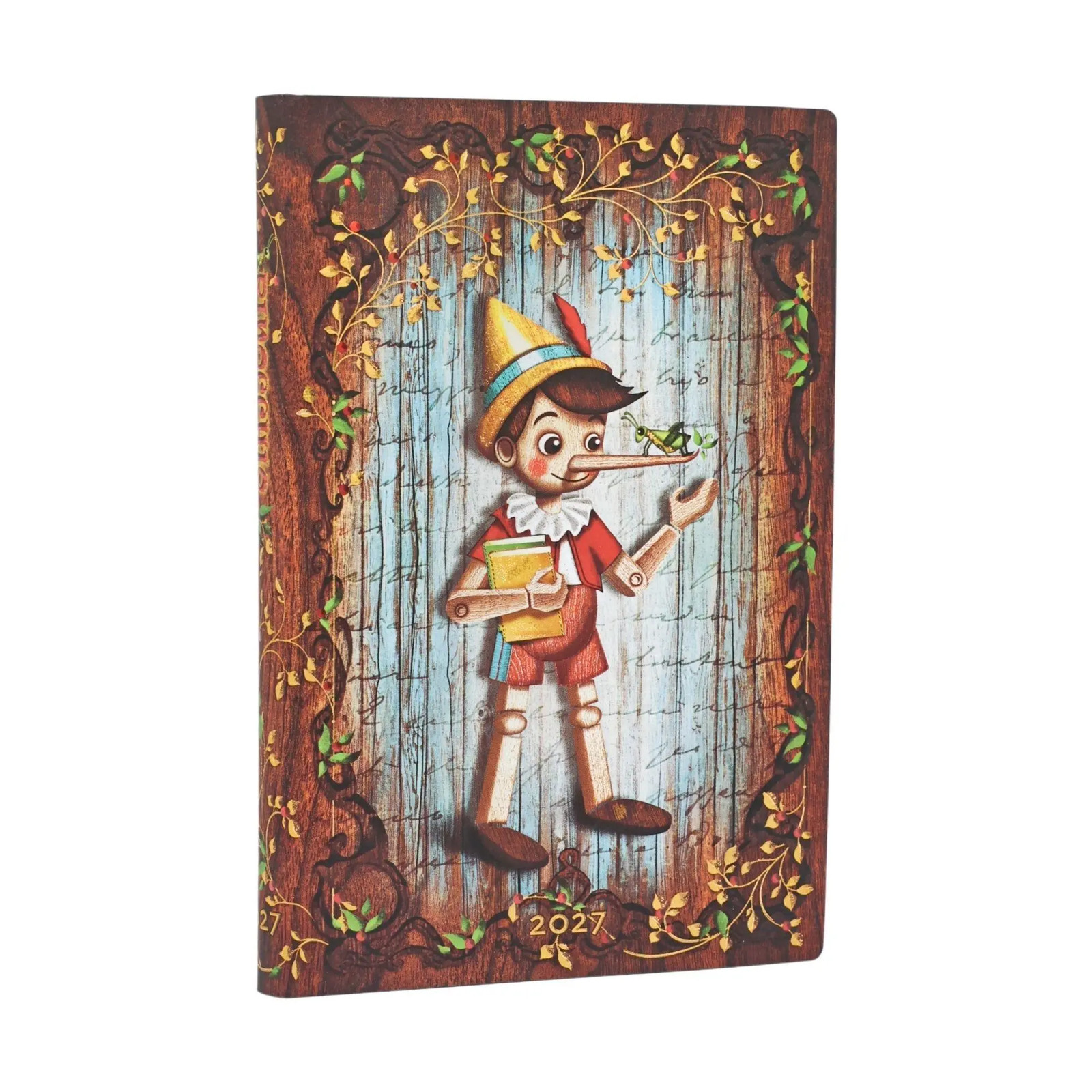 12-Monatskalender 2027 Carlo Collodi, Pinocchio Mini Horizontal | Paperblanks