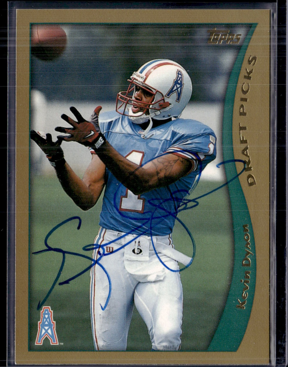 1998 Topps #357 Kevin Dyson Rookie RC Auto Tennessee Oilers NR-MINT