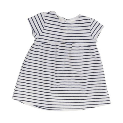 Zara BabyGirl, Kleid, Größe: 80, Blau/Weiß, Baumwolle/Elasthan/Polyester #shG
