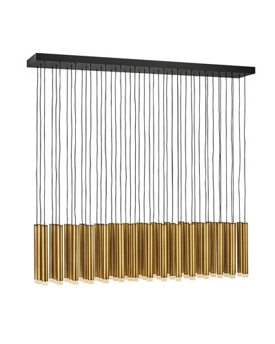 Fredrick Ramond FR49909 Black Harmony 45 Light 48"W Led Multi Light Pendant - Picture 8 of 12