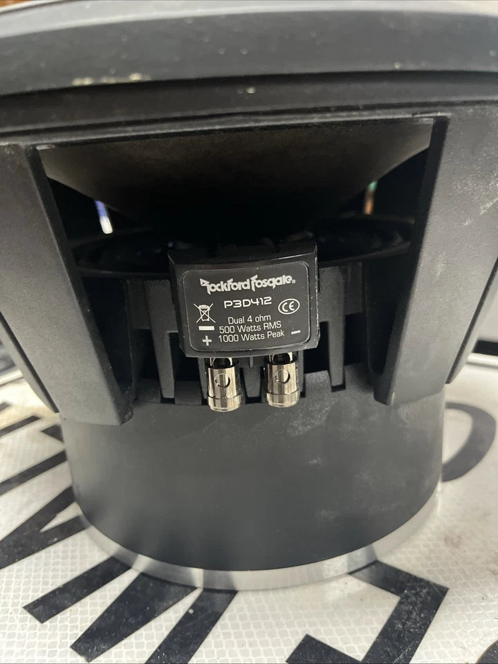 Rockford Fosgate P3D4-12 12" 1000W 4-Ohm DVC Car Audio Subwoofer - Image 2 of 2
