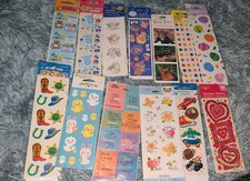 Vintage Stickers Lot 13 Packs Sandylion Hallmark Amscan Paper Arg And More READ